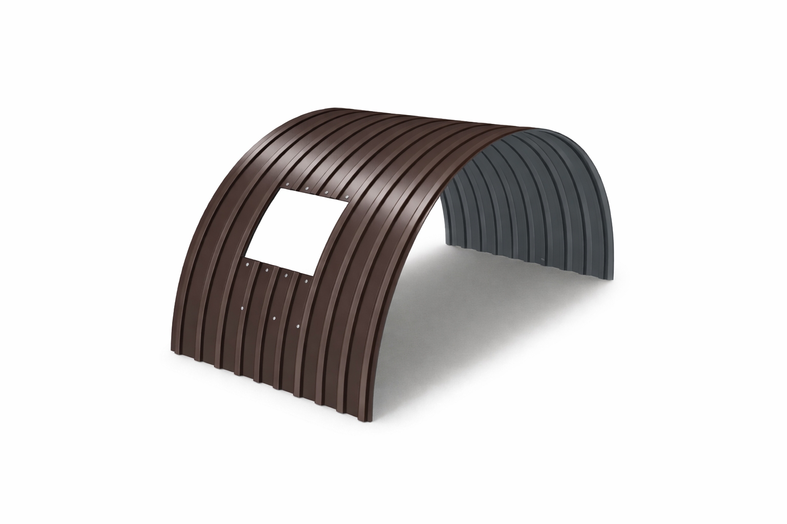 Укрытие конвейеров из арочного профнастила С17ПГ в Санкт-Петербурге и Ленинградской области